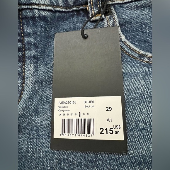 THE KOOPLES Low Rise Bootcut Jeans in Blue Women's Size 29 NWT Button Fly - Picture 12 of 16